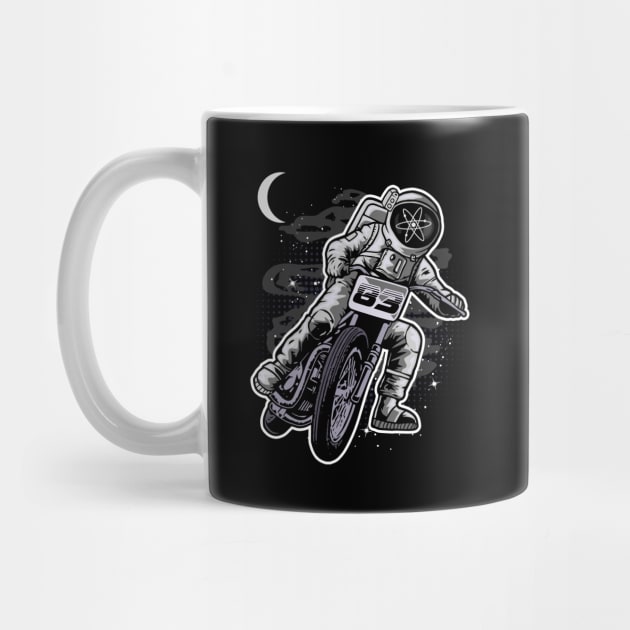 Astronaut Motorbike Cosmos Crypto ATOM Coin To The Moon Token Cryptocurrency Wallet HODL Birthday Gift For Men Women Kids by Thingking About